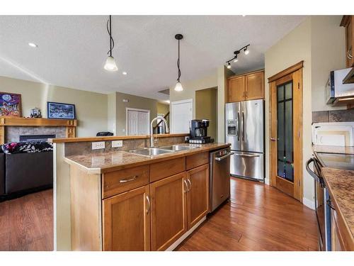 24 Copperstone Place Se, Calgary, AB - Indoor Photo Showing Kitchen With Stainless Steel Kitchen With Double Sink