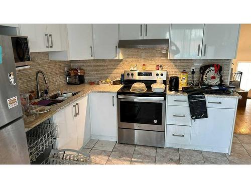 68 Macewan Drive Nw, Calgary, AB - Indoor Photo Showing Kitchen With Double Sink With Upgraded Kitchen