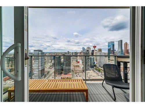 3509-1122 3 Street Se, Calgary, AB - Outdoor With Balcony