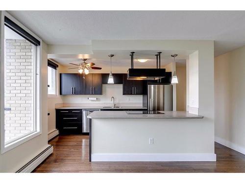 302-505 19 Avenue Sw, Calgary, AB - Indoor Photo Showing Kitchen