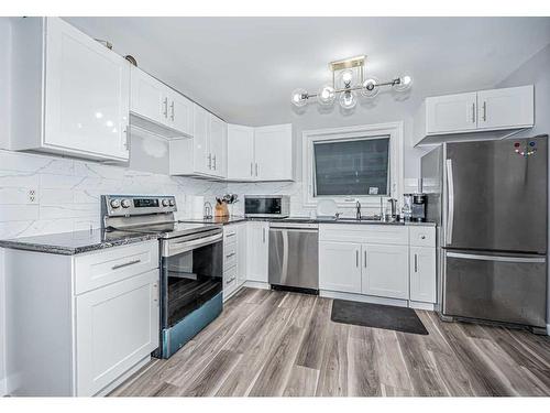 109 Mckerrell Way Se, Calgary, AB - Indoor Photo Showing Kitchen With Stainless Steel Kitchen With Upgraded Kitchen