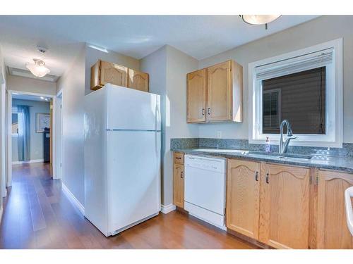 184 Hunterhorn Drive Ne, Calgary, AB - Indoor Photo Showing Kitchen With Double Sink