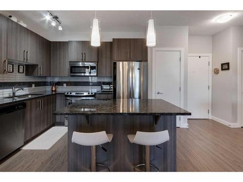 309-16 Sage Hill Terrace Nw, Calgary, AB - Indoor Photo Showing Kitchen With Double Sink