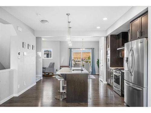 307 Walgrove Boulevard Se, Calgary, AB - Indoor Photo Showing Kitchen With Stainless Steel Kitchen With Upgraded Kitchen