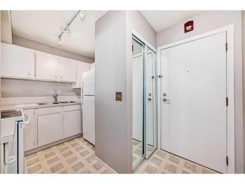 210-2204 1 Street Sw, Calgary, AB - Indoor Photo Showing Kitchen With Double Sink