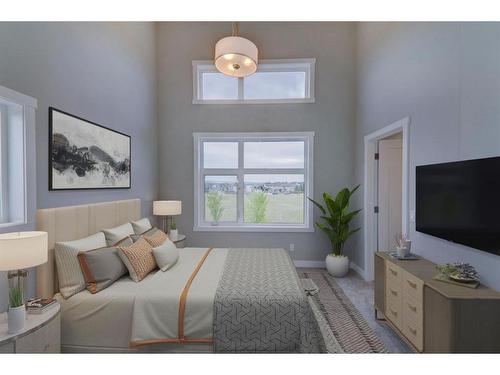 116 Walden Lane Se, Calgary, AB - Indoor Photo Showing Bedroom