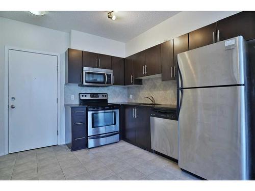 508-325 3 Street Se, Calgary, AB - Indoor Photo Showing Kitchen With Stainless Steel Kitchen