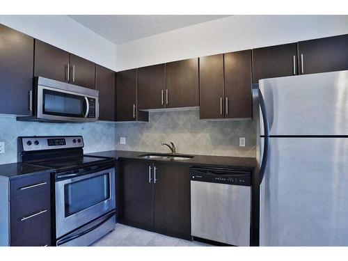 508-325 3 Street Se, Calgary, AB - Indoor Photo Showing Kitchen With Stainless Steel Kitchen