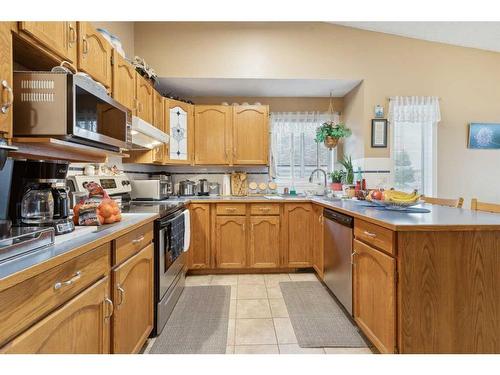 20 Shannon Hill Sw, Calgary, AB - Indoor Photo Showing Kitchen With Double Sink