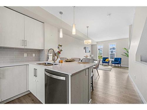 1669 Legacy Circle Se, Calgary, AB - Indoor Photo Showing Kitchen With Double Sink With Upgraded Kitchen