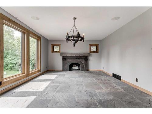 6438 Bow Crescent Nw, Calgary, AB - Indoor With Fireplace