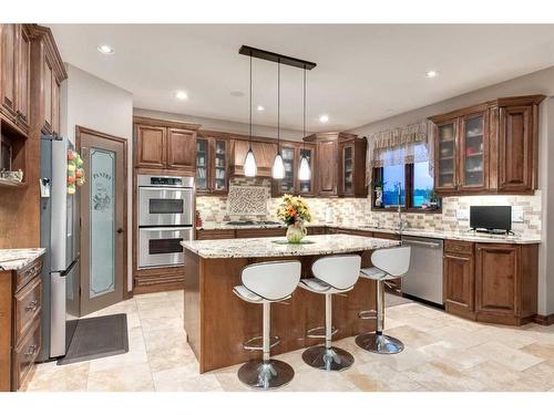 6 Rockcliff Landing Nw, Calgary, AB - Indoor Photo Showing Kitchen With Stainless Steel Kitchen With Upgraded Kitchen