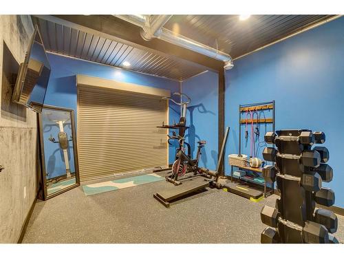 121 Croxford Estates Ne, Airdrie, AB - Indoor Photo Showing Gym Room