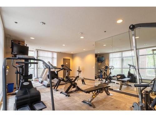 404-650 10 Street Sw, Calgary, AB - Indoor Photo Showing Gym Room