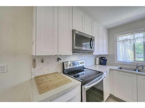 1356 Lake Michigan Crescent Se, Calgary, AB - Indoor Photo Showing Kitchen With Double Sink