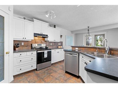 199 West Lakeview Circle, Chestermere, AB - Indoor Photo Showing Kitchen With Double Sink