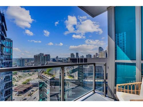 2107-225 11 Avenue Se, Calgary, AB - Outdoor With Balcony With View