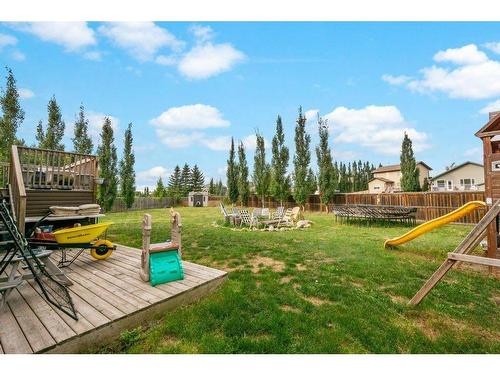 108 Willow Green, Olds, AB - Outdoor With Deck Patio Veranda With Backyard