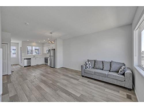 864 Cornerstone Boulevard Ne, Calgary, AB - Indoor Photo Showing Living Room