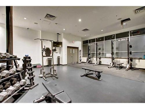 3004-210 15 Avenue Se, Calgary, AB - Indoor Photo Showing Gym Room