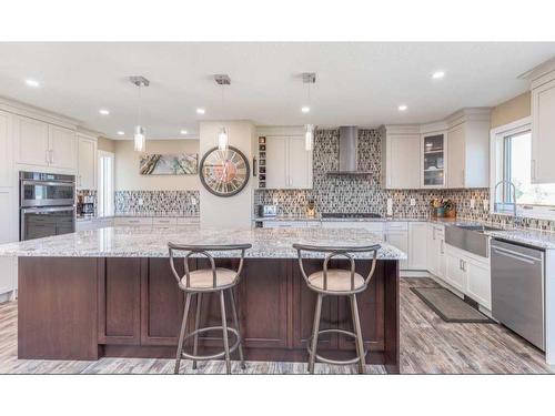 1112 High Country Drive Nw, High River, AB - Indoor Photo Showing Kitchen With Upgraded Kitchen