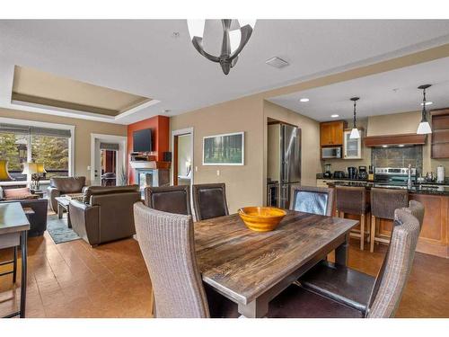 107Bf-187 Kananaskis Way, Canmore, AB - Indoor Photo Showing Dining Room