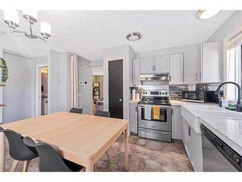 85 Inverness Rise Se, Calgary, AB - Indoor Photo Showing Kitchen With Stainless Steel Kitchen With Double Sink