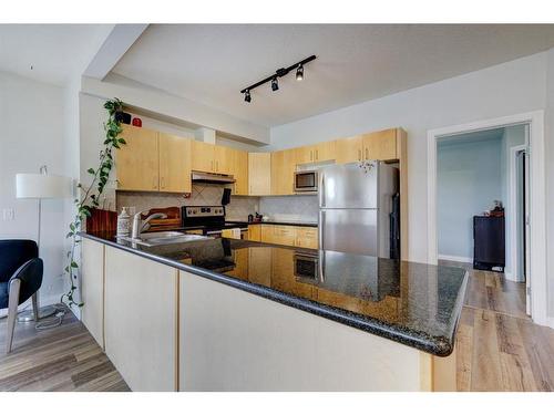 205-138 18 Avenue Se, Calgary, AB - Indoor Photo Showing Kitchen