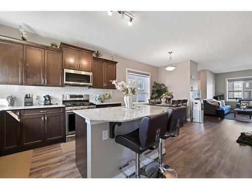 219 Cornerstone Avenue Ne, Calgary, AB - Indoor Photo Showing Kitchen With Upgraded Kitchen