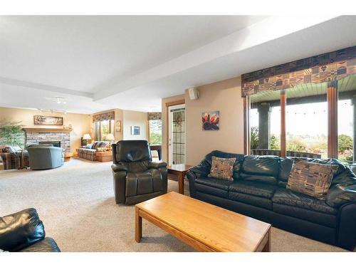 88 Citadel Green Nw, Calgary, AB - Indoor Photo Showing Living Room With Fireplace