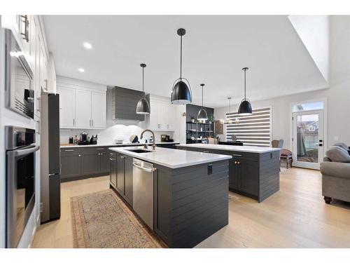 40 South Shore Manor, Chestermere, AB - Indoor Photo Showing Kitchen With Upgraded Kitchen