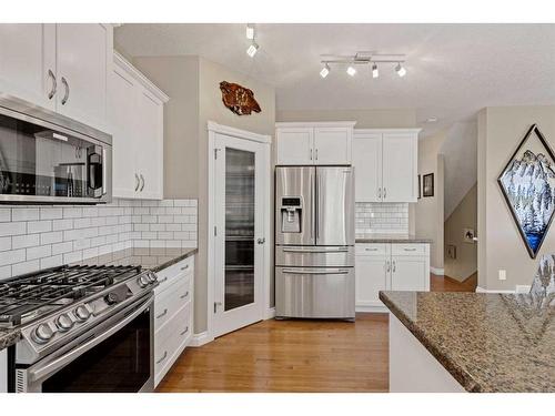 62 Crystal Green Way, Okotoks, AB - Indoor Photo Showing Kitchen With Stainless Steel Kitchen With Upgraded Kitchen