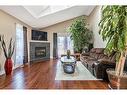 226 Somerset Drive, Calgary, AB  - Indoor Photo Showing Living Room With Fireplace 