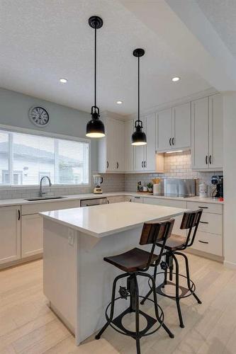 119 Marquis Green Se, Calgary, AB - Indoor Photo Showing Kitchen With Upgraded Kitchen