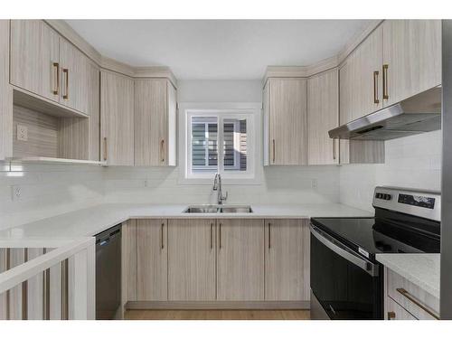 215 Falmere Way Ne, Calgary, AB - Indoor Photo Showing Kitchen With Stainless Steel Kitchen With Double Sink