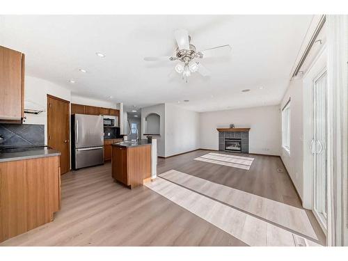 434 Saddlecreek Way Ne, Calgary, AB - Indoor With Fireplace