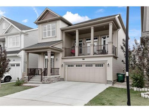 411 Windrow Common Sw, Airdrie, AB - Outdoor With Balcony With Facade