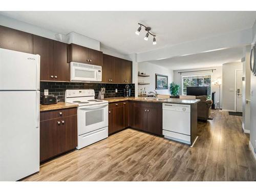 60 Erin Woods Court Se, Calgary, AB - Indoor Photo Showing Kitchen With Double Sink