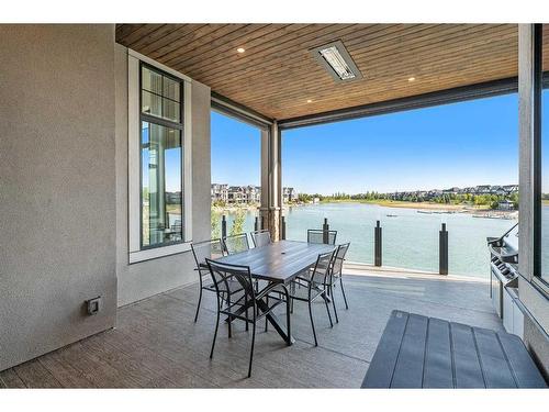 554 Marine Drive Se, Calgary, AB - Outdoor With Body Of Water With Deck Patio Veranda With Exterior