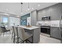 1111-395 Skyview Parkway Ne, Calgary, AB  - Indoor Photo Showing Kitchen With Stainless Steel Kitchen With Upgraded Kitchen 