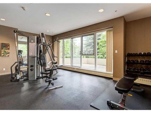 1506-1108 6 Avenue Sw, Calgary, AB - Indoor Photo Showing Gym Room