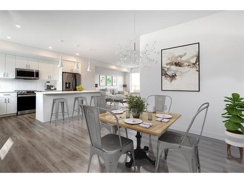 50 Na'A Heights Sw, Calgary, AB - Indoor Photo Showing Dining Room