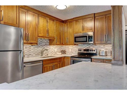 302-1731 9A Street Sw, Calgary, AB - Indoor Photo Showing Kitchen With Stainless Steel Kitchen