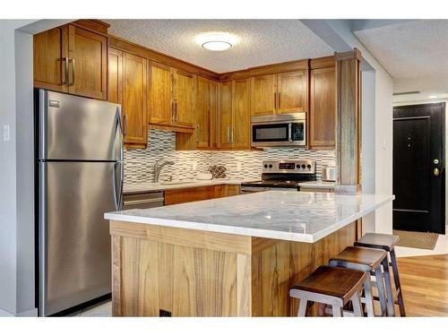 302-1731 9A Street Sw, Calgary, AB - Indoor Photo Showing Kitchen With Stainless Steel Kitchen