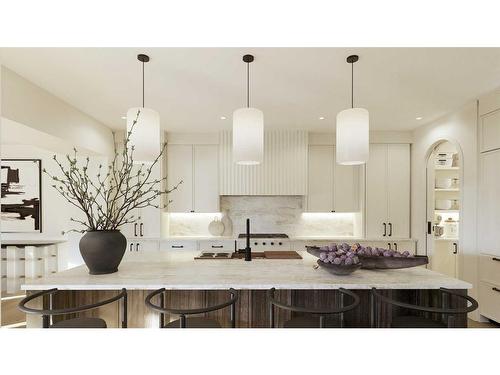 400 Pine Springs Cove, Rural Foothills County, AB - Indoor Photo Showing Kitchen With Upgraded Kitchen