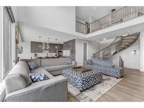 26 Chelsea Bay, Chestermere, AB - Indoor Photo Showing Living Room