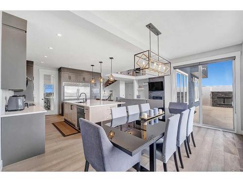 26 Chelsea Bay, Chestermere, AB - Indoor Photo Showing Dining Room