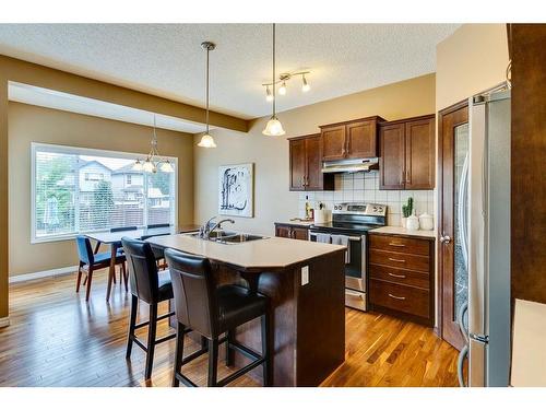 73 Cranwell Green Se, Calgary, AB - Indoor Photo Showing Kitchen With Double Sink