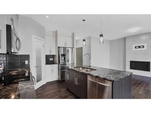 81 Nolanhurst Crescent Nw, Calgary, AB - Indoor Photo Showing Kitchen With Stainless Steel Kitchen With Double Sink With Upgraded Kitchen