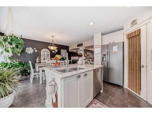 409 Evanston View Nw, Calgary, AB - Indoor Photo Showing Kitchen With Double Sink